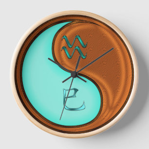 Reloj Acuario & Serpiente de Madera
