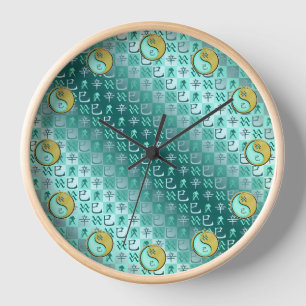 Reloj Acuario & Serpiente de Metal