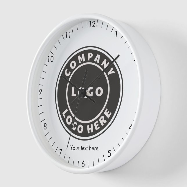 Reloj Agregar logotipo comercial y recepción de texto Pe (Ángulo)