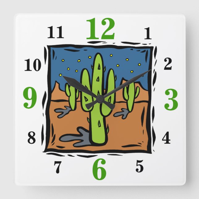 Reloj al sudoeste del paisaje con números (Anverso)