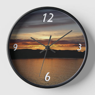 Reloj Alaskan Sunset II Hermosa Fotografía de Alaska
