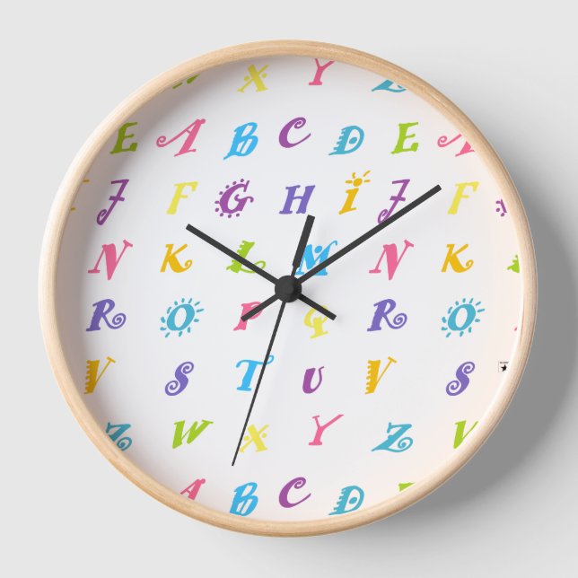 Reloj alfabético HAMbyWG (Anverso)