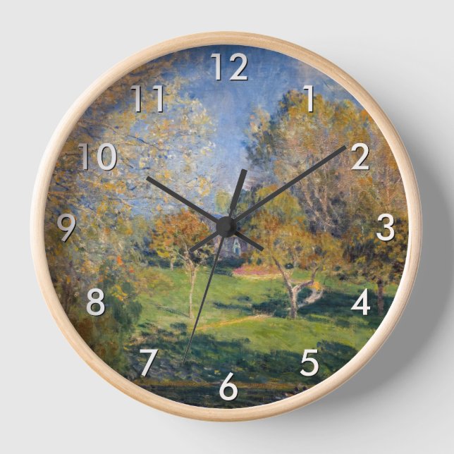 Reloj Alfred Sisley - El jardín de Hoschede, Montgeron (Anverso)