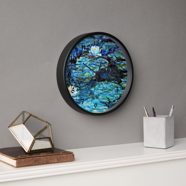 Reloj Alilides de agua azul de Monet (Oficina)