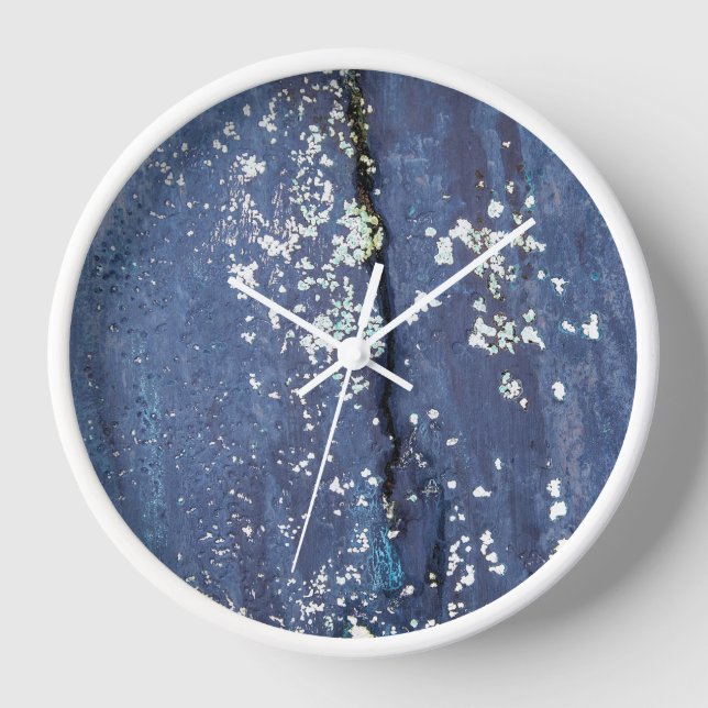 Reloj Almohadilla de ratón abstracta de pintura azul des (Anverso)