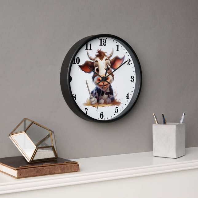 Reloj amantes de las vacas adorables en casa o en la ofi (Oficina)