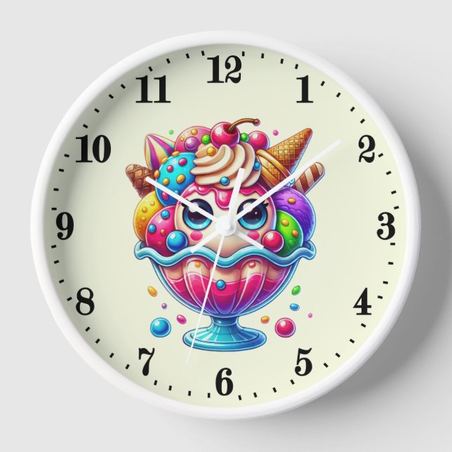 Reloj Amantes de los helados dulces (Anverso)