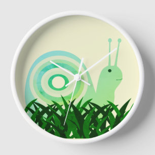 Reloj Amarillo Pálido Caracol