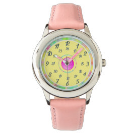 Reloj amarillo rosa