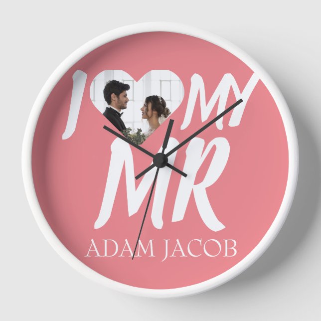 RELOJ AMO A MI SR, FOTO DE PAREJA PERSONALIZADA (Anverso)