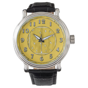 Reloj anaranjado amarillo