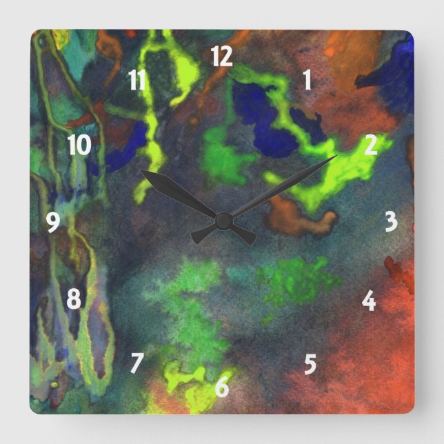 Reloj anaranjado del personalizado de la fusión (Anverso)