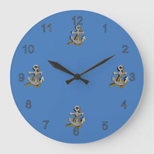 Reloj - Anclas grises con cuerdas