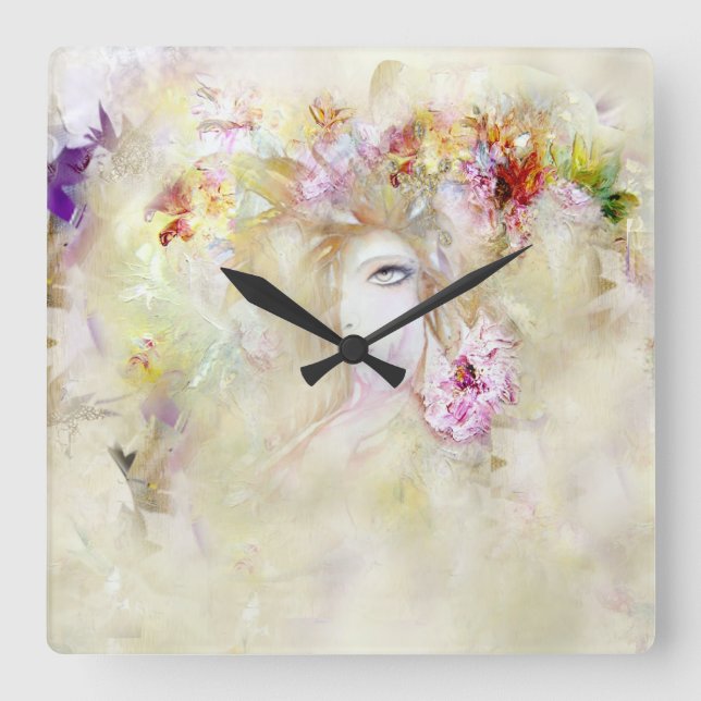 Reloj Ángel Floral (Anverso)