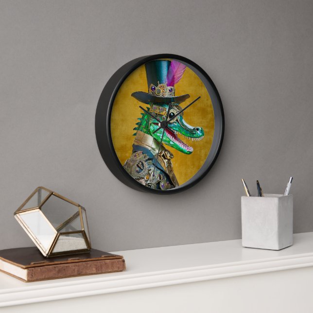 Reloj Animal de fiesta de Carnaval Steampunk Lagarto (Oficina)