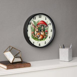 Reloj Animales de bosque mixto de carne