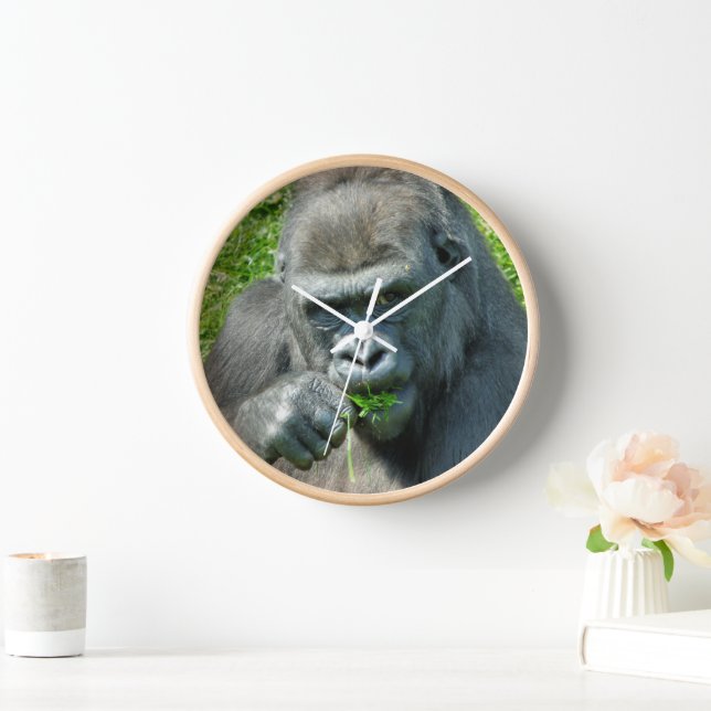 RELOJ ANIMALES SALVAJES - GORILLAS (Hogar)