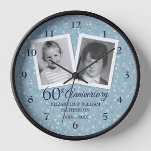 Reloj Aniversario de bodas de diamante 60 2 Foto