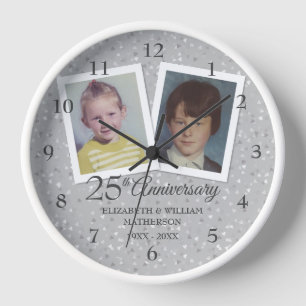 Reloj Aniversario de Bodas de Plata 25 2 Fotos