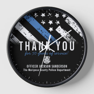 Reloj Aniversario de la Jubilación de la Policía, Línea