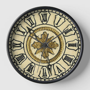 Reloj Antiguo Gilt Clock Face Steampunk