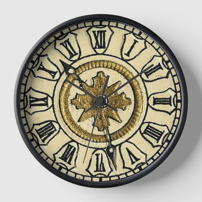 Reloj Antiguo Gilt Clock Face Steampunk (Anverso)