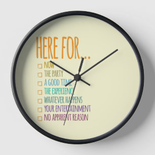 Reloj Aquí por ahora Offset Ivory BG