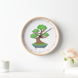 Reloj Árbol Bonsái Japonés Retorcido
