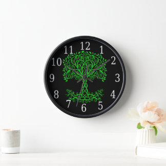 Reloj Árbol Celta Verde De La Vida