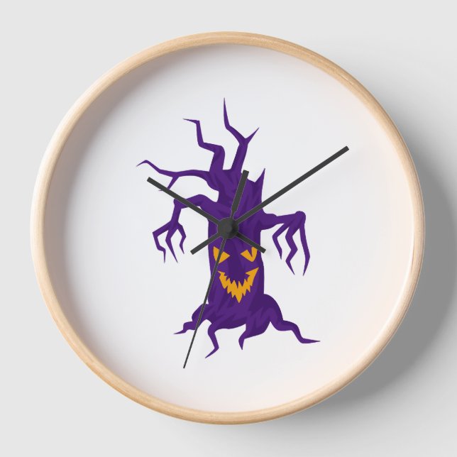 Reloj Árbol de Halloween (Anverso)