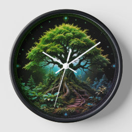 Reloj Árbol verde