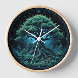 Reloj Árbol verde