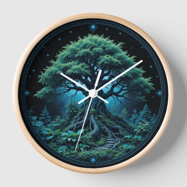 Reloj Árbol verde (Anverso)
