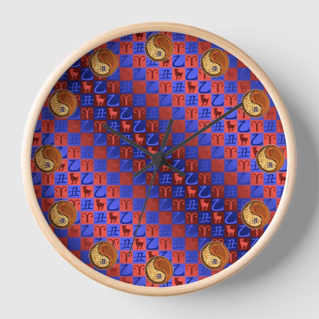 Reloj Aries & Buey de Madera (Anverso)