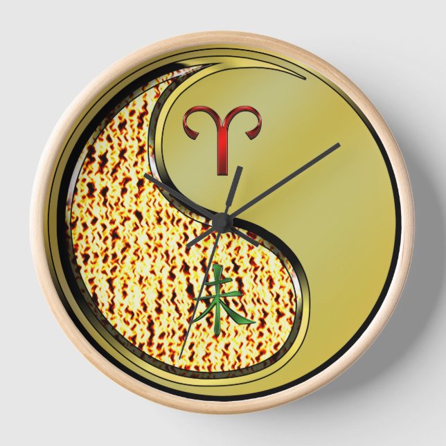 Reloj Aries & Cabra de Metal (Anverso)