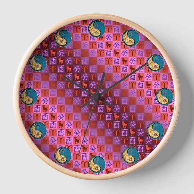 Reloj Aries y Gallo de Agua (Anverso)