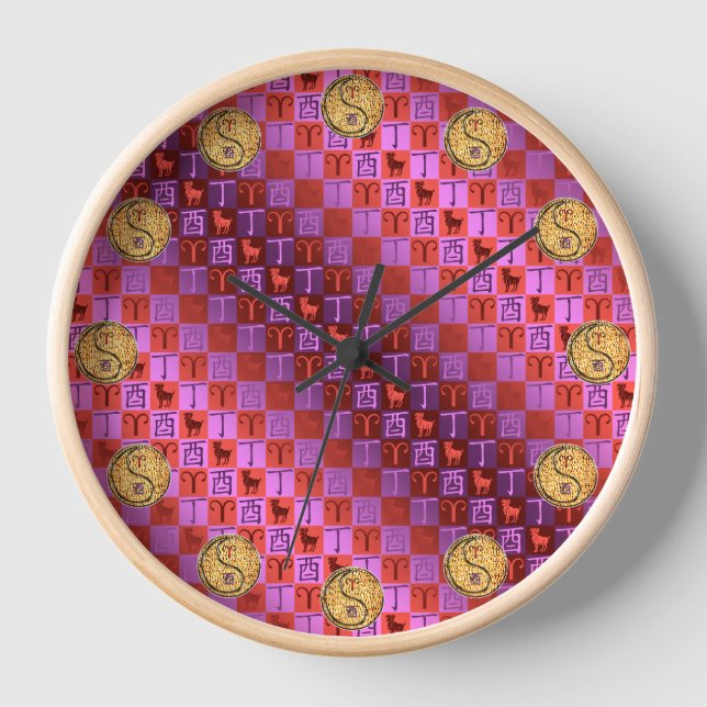 Reloj Aries y Gallo de Fuego (Anverso)