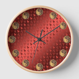 Reloj Aries y Tigre de Tierra