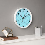 Reloj Art Deco Design Blue<br><div class="desc">Diseño deco de arte de reloj de pared que puedes personalizar con cualquier texto que elijas. Si necesita ayuda para personalizar,  póngase en contacto con nosotros a través del enlace de esta página. Reloj Art Decco</div>