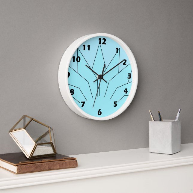 Reloj Art Deco Design Blue (Oficina)