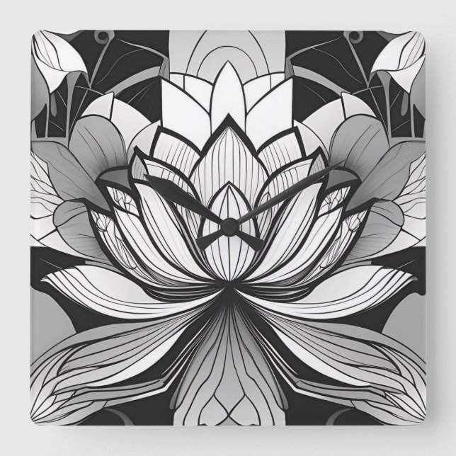 Reloj Art Deco Lotus (Anverso)