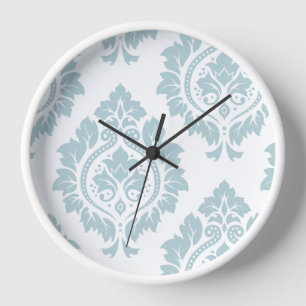 Reloj Arte de Damasco Decorativo I Azul Huevo de Pato so