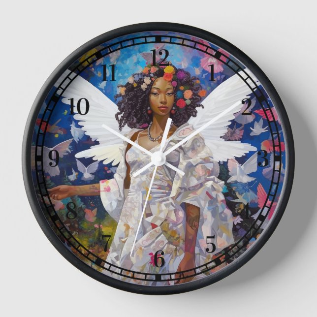 Reloj Arte de fantasía de ángel negro (Anverso)