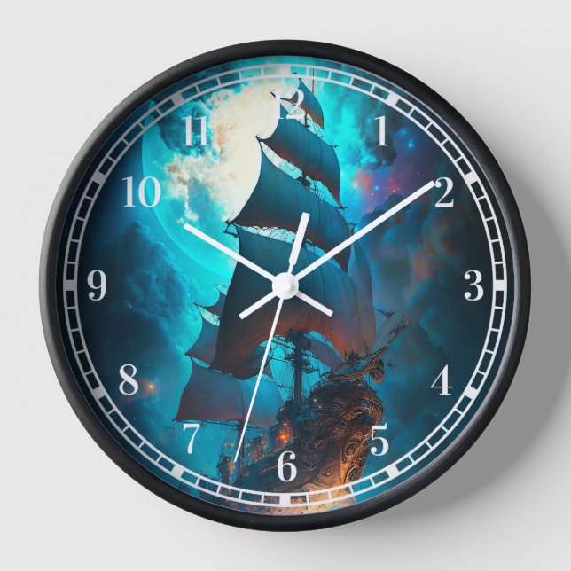 Reloj Arte de fantasía de barco volador (Anverso)