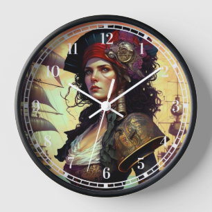 Reloj Arte de fantasía de la mujer pirata