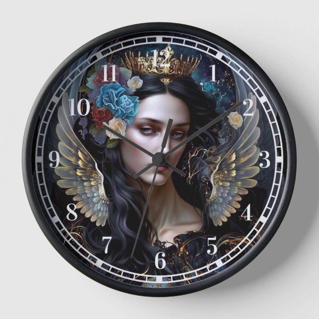 Reloj Arte de fantasía de Queen Angel oscuro (Anverso)