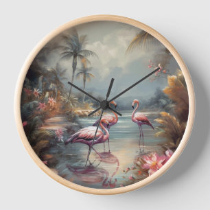 Reloj Arte de flamenco tropical vintage personalizado