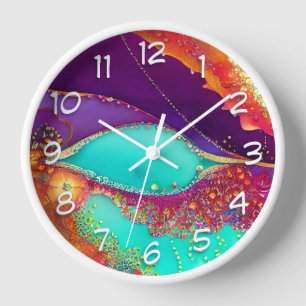 Reloj Arte de playa bastante abstracto