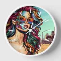 Arte fracturado | Mujer abstracta en la playa