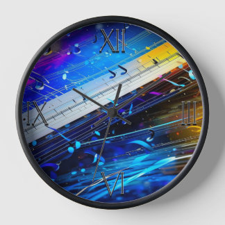 Reloj Arte moderno Nota musical Wall Clock 10 pulgadas r